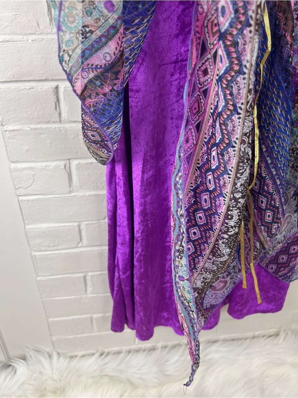 Party City Boho Gypsy Renaissance Faire Costume Cosplay Size M/L - Picture 6 of 9
